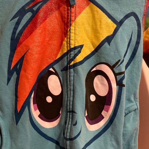 ❌SOLD on MERCARI❌ My Little Pony Rainbow Dash Hoody - Picture 2 of 9